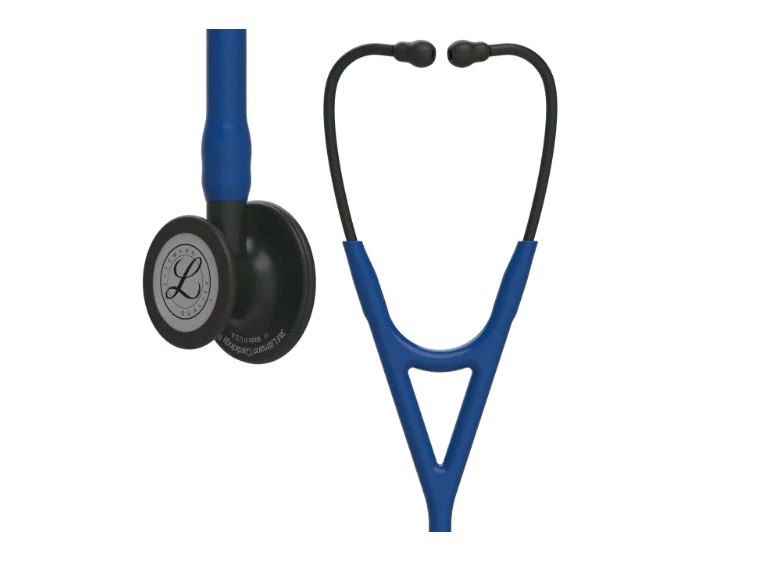 FONENDOSCOPIO 3M LITTMANN ESTETOSCOPIO CARDIOLOGY IV AZUL MARINO BLACK FINISH - 1