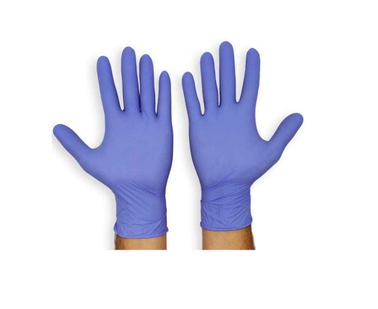 GUANTES DE EXAMINACIÓN DE NITRILO DESECHABLES (CAJA 100 UND) M - 1