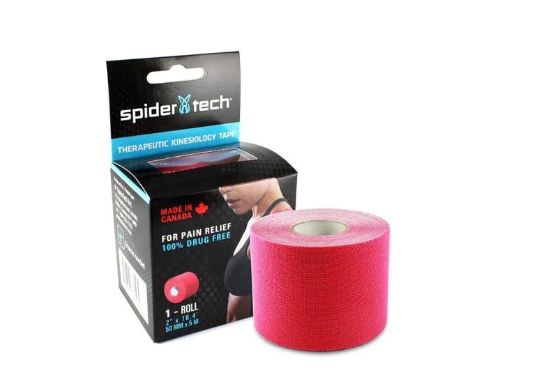 TAPE KINESIOLOGICO SPIDER TECH ROSADO (5 CM X 5 MTS) - 1