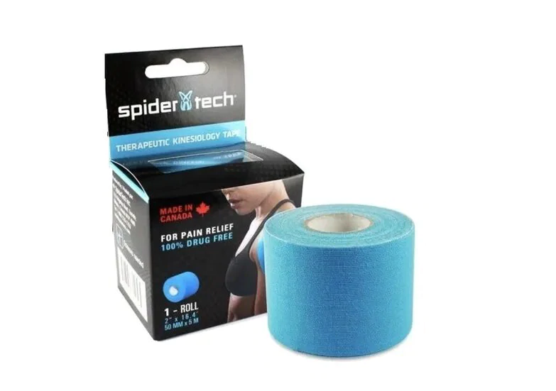TAPE KINESIOLOGICO SPIDER TECH CELESTE (5 CM X 5 MTS) - 1