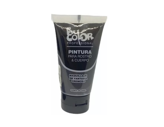 PINTURAS DE CUERPO Y CARA FULL COLOR PARA FIESTAS COTILLON NEGRO - 1
