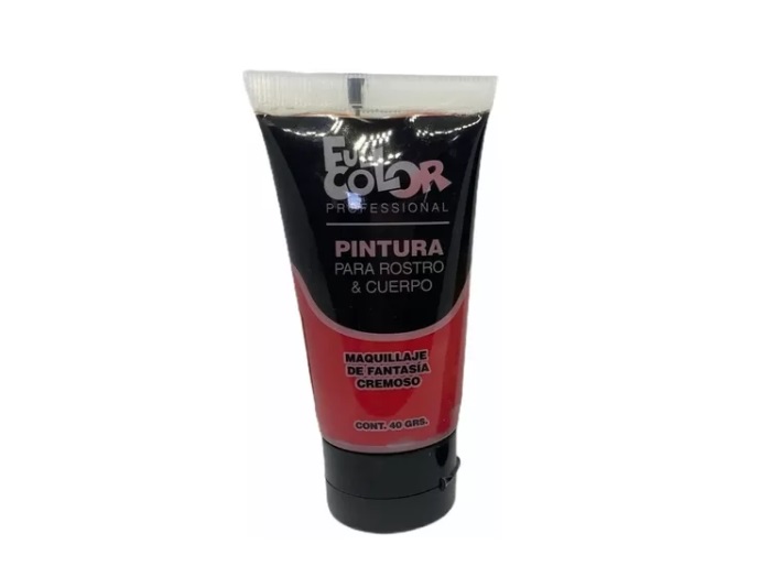 PINTURAS DE CUERPO Y CARA FULL COLOR PARA FIESTAS COTILLON ROJO - 1