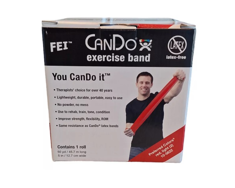 BANDA ELÁSTICA CANDO LIBRE DE LATEX ROJO 45.7 MTS - ROJA - 1