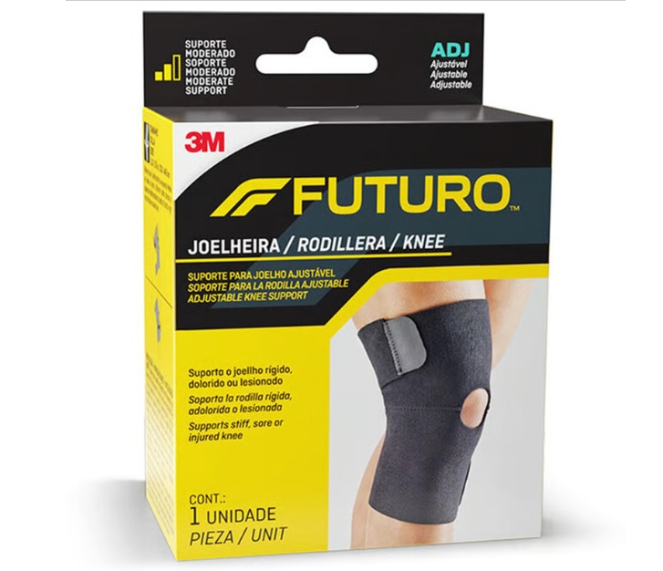 SOPORTE DE RODILLA 3M AJUSTABLE FUTURO NEGRO - 1