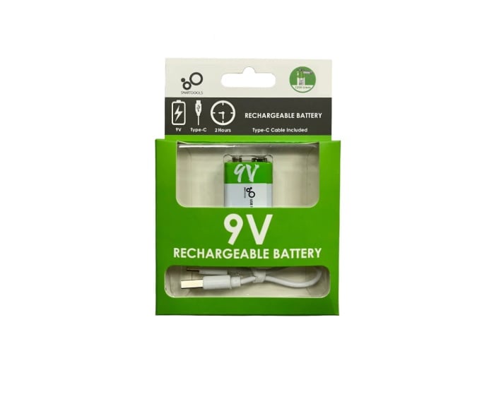 BATERÍA - PILA RECARGABLE USB 9V - 1