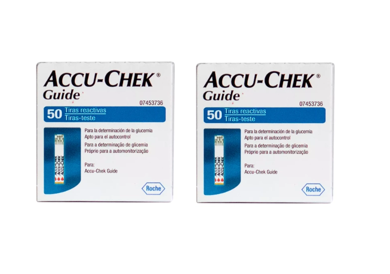 100 TIRAS REACTIVAS ACCU-CHEK® GUIDE - 1