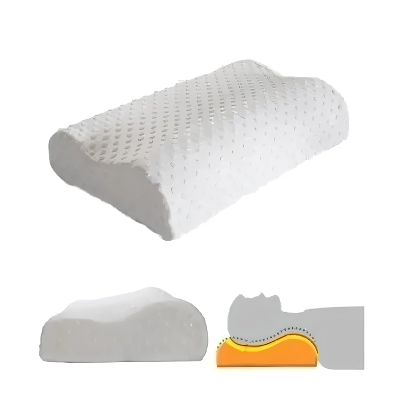 ALMOHADA CERVICAL VISCOELASTICA DE ONDAS TRANSPIRABLE MALLA 3D - 1