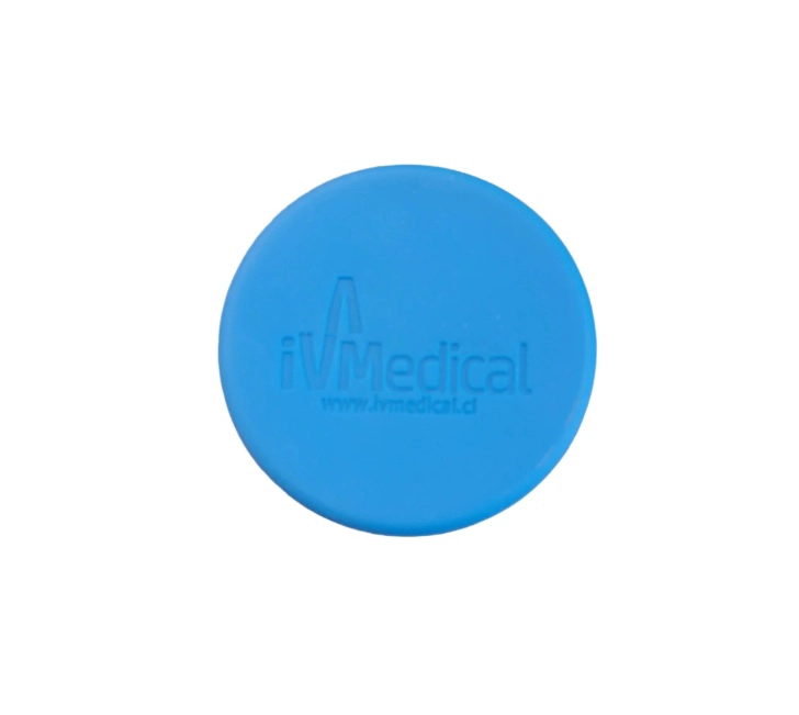 PROTECTOR DE CAMPANA AZUL PARA FONENDOSCOPIO CON LOGO IVMEDICAL - 1