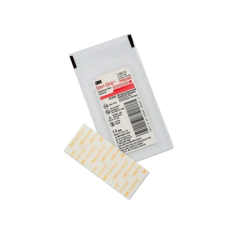 STERI STRIP 3M R1541 REFORZADO 3 SUTURAS (SOBRE ROJO) 6MM X 7,5CM - 1