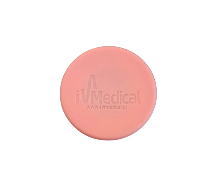 PROTECTOR DE CAMPANA ROSADO PARA FONENDOSCOPIO CON LOGO IVMEDICAL - 1
