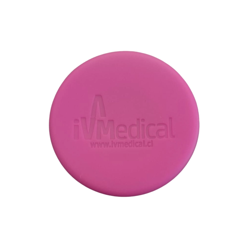 PROTECTOR DE CAMPANA FRAMBUESA PARA FONENDOSCOPIO CON LOGO IVMEDICAL - 1