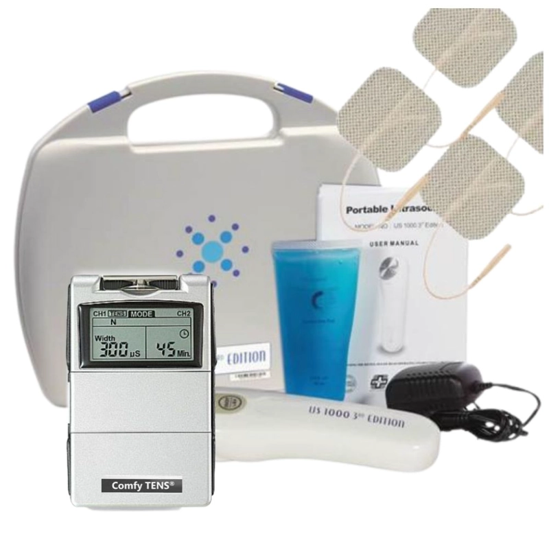 PACK KINESIOLOGIA: ELECTROTERAPIA TENS + ULTRASONIDO PORTATIL + ELECTRODOS - 1