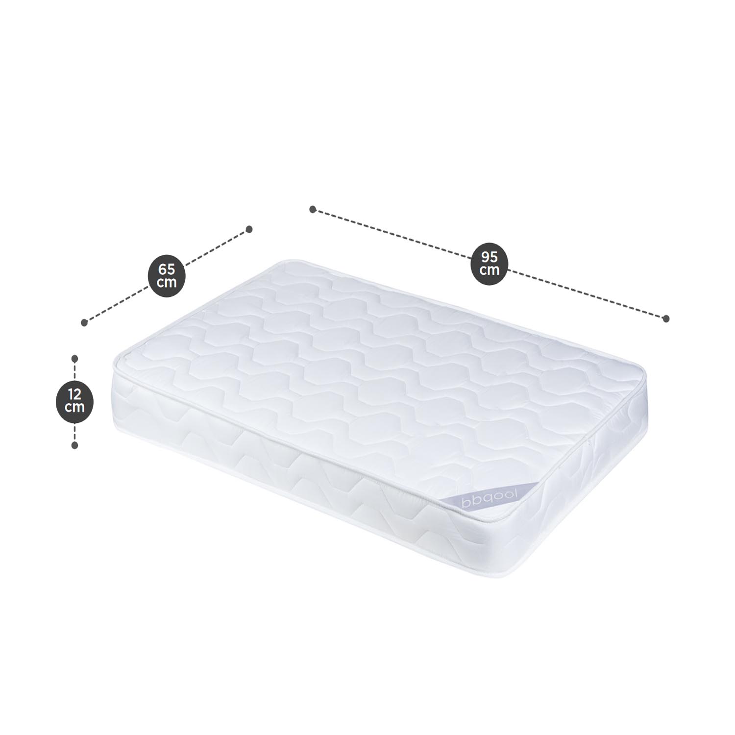 COLCHÓN BBQOOL COZY ESPUMA INFANTIL 95 X 65 X 12 CM - 2