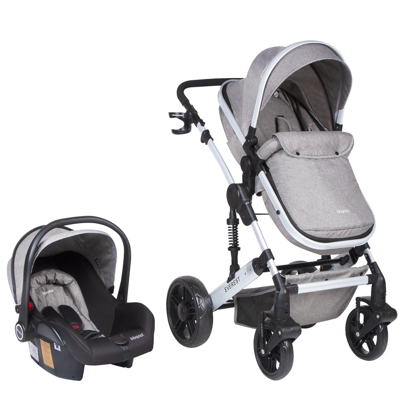 COCHE BBQOOL TRAVEL SYSTEM EVEREST GREY GRIS - 2
