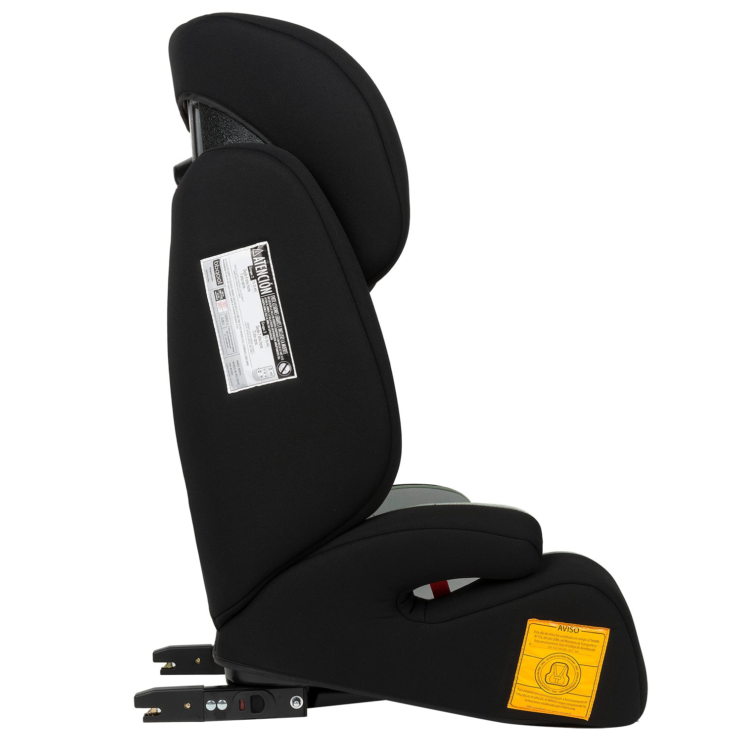 SILLA AUTO BBQOOL BUTACA RE-VOLT ISOFIX GREY GRIS - 5