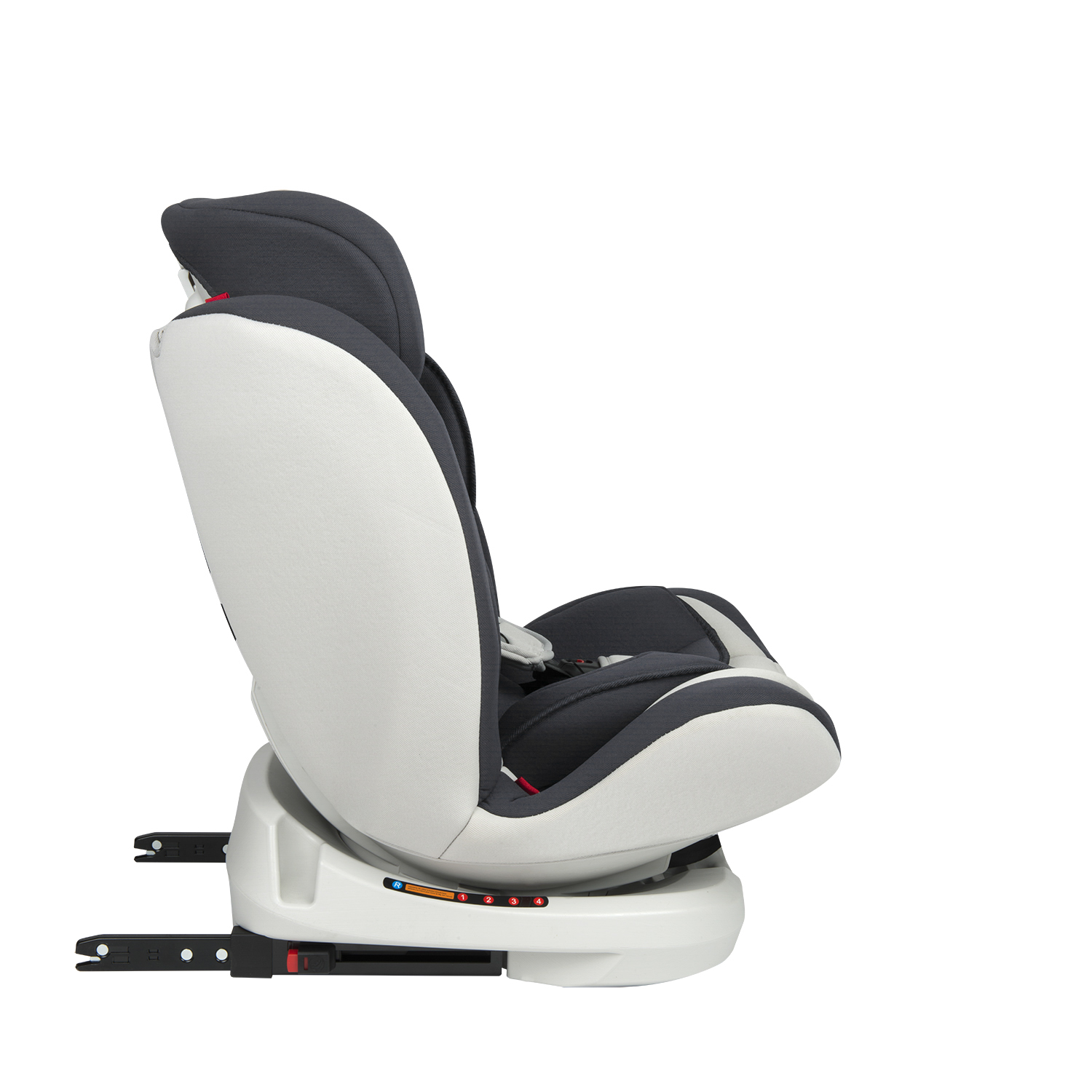 SILLA AUTO BBQOOL CONVERTIBLE APOLO ISOFIX 360° GREY GRIS - 6