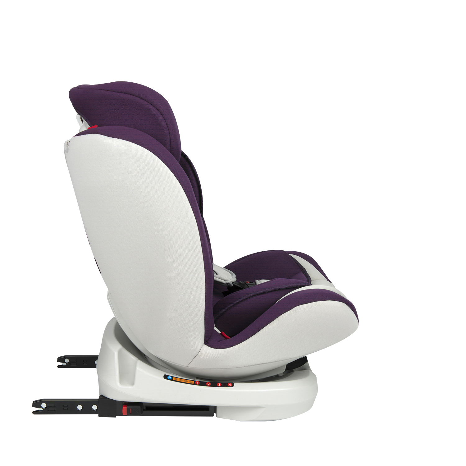SILLA AUTO BBQOOL CONVERTIBLE APOLO ISOFIX 360° PURPLE MORADO - 6