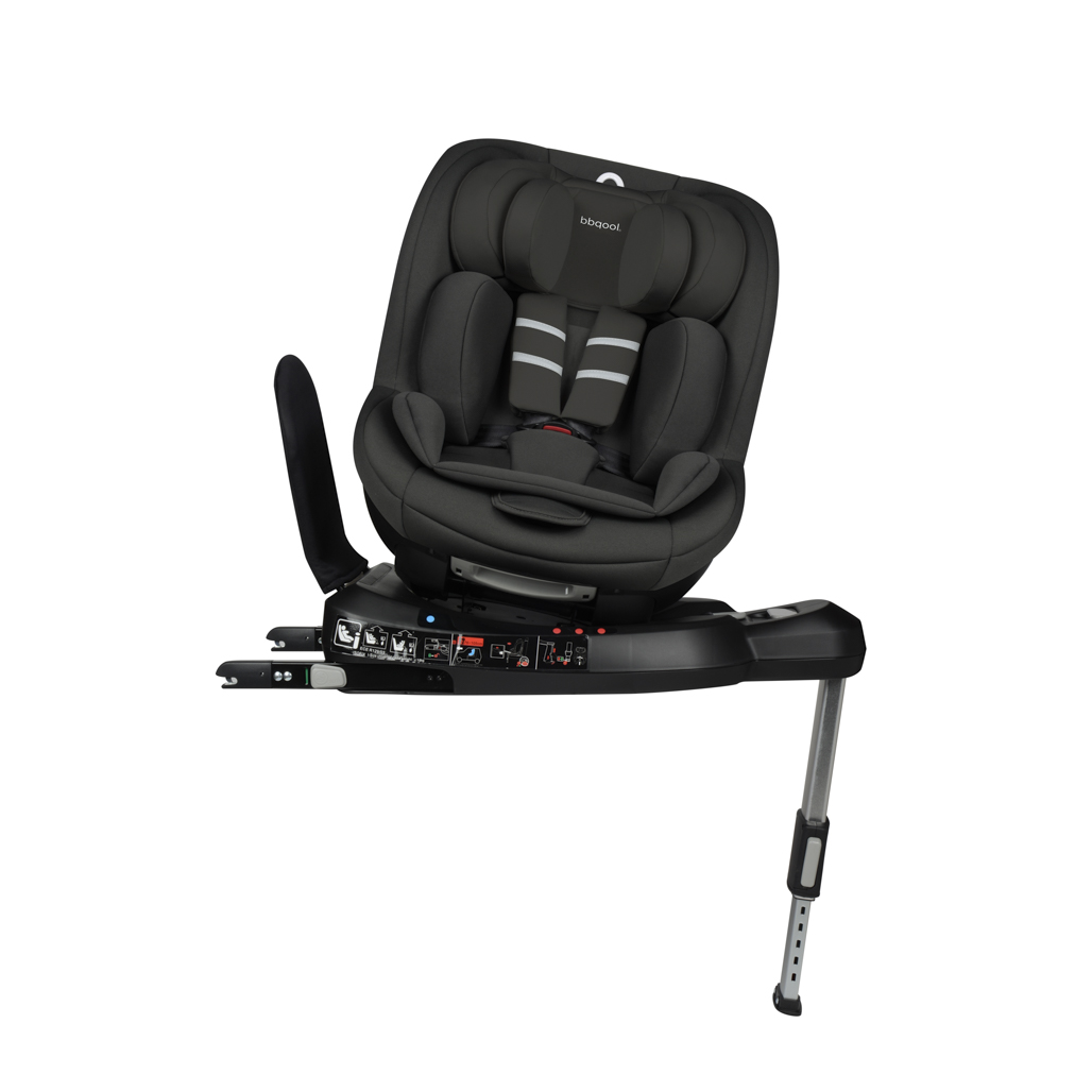 SILLA AUTO BBQOOL CONVERTIBLE I-STORM ISOFIX 360° BLACK NEGRO - 4