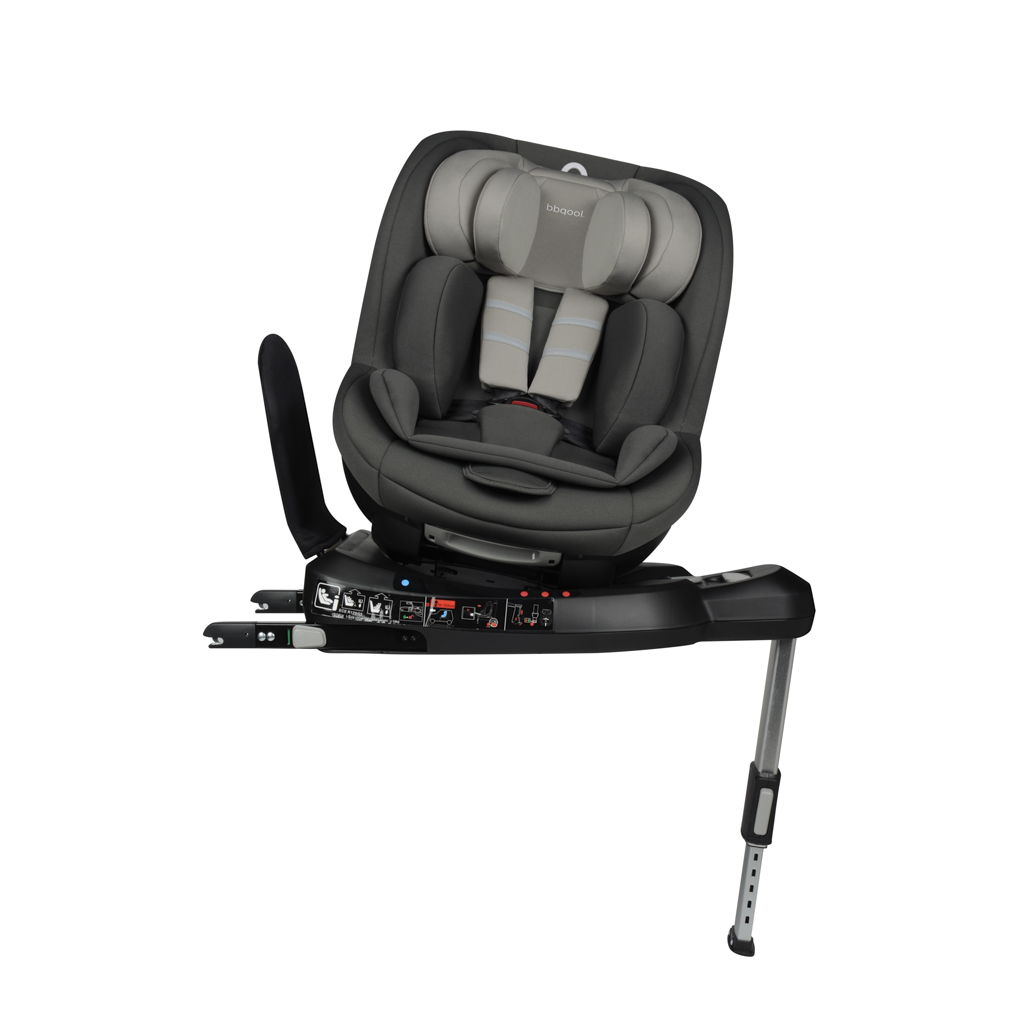 SILLA AUTO BBQOOL CONVERTIBLE I-STORM ISOFIX 360° GREY GRIS - 4