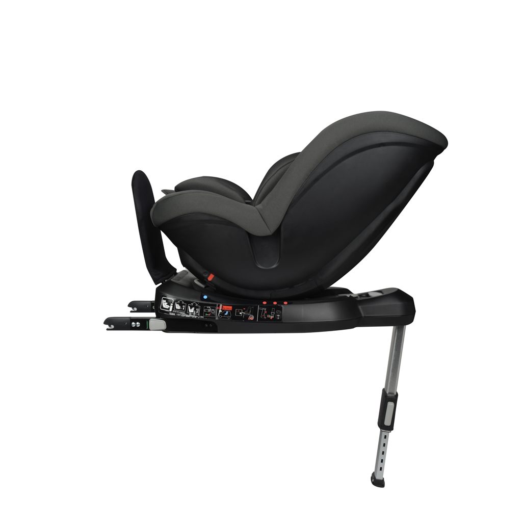 SILLA AUTO BBQOOL CONVERTIBLE I-STORM ISOFIX 360° GREY GRIS - 5