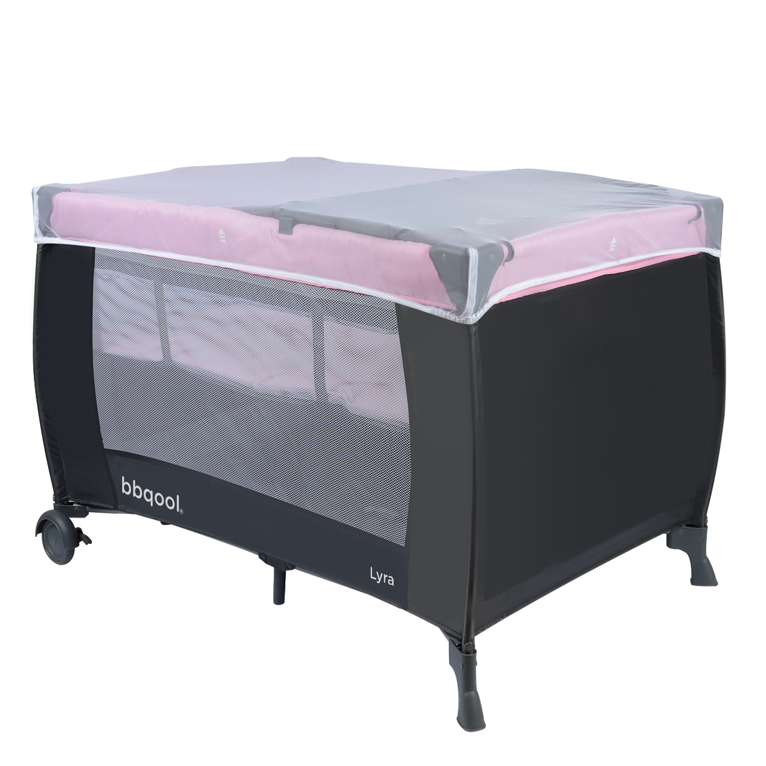 CUNA BBQOOL PLAYARD LYRA PINK ACERO ROSADO - 2