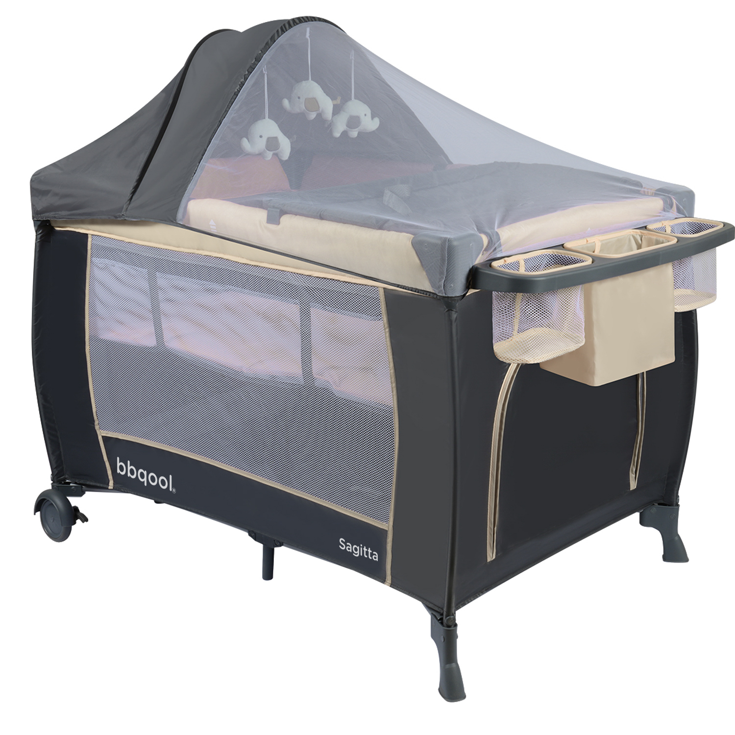 CUNA BBQOOL PLAYARD SAGITTA BEIGE ACERO BEIGE - 2
