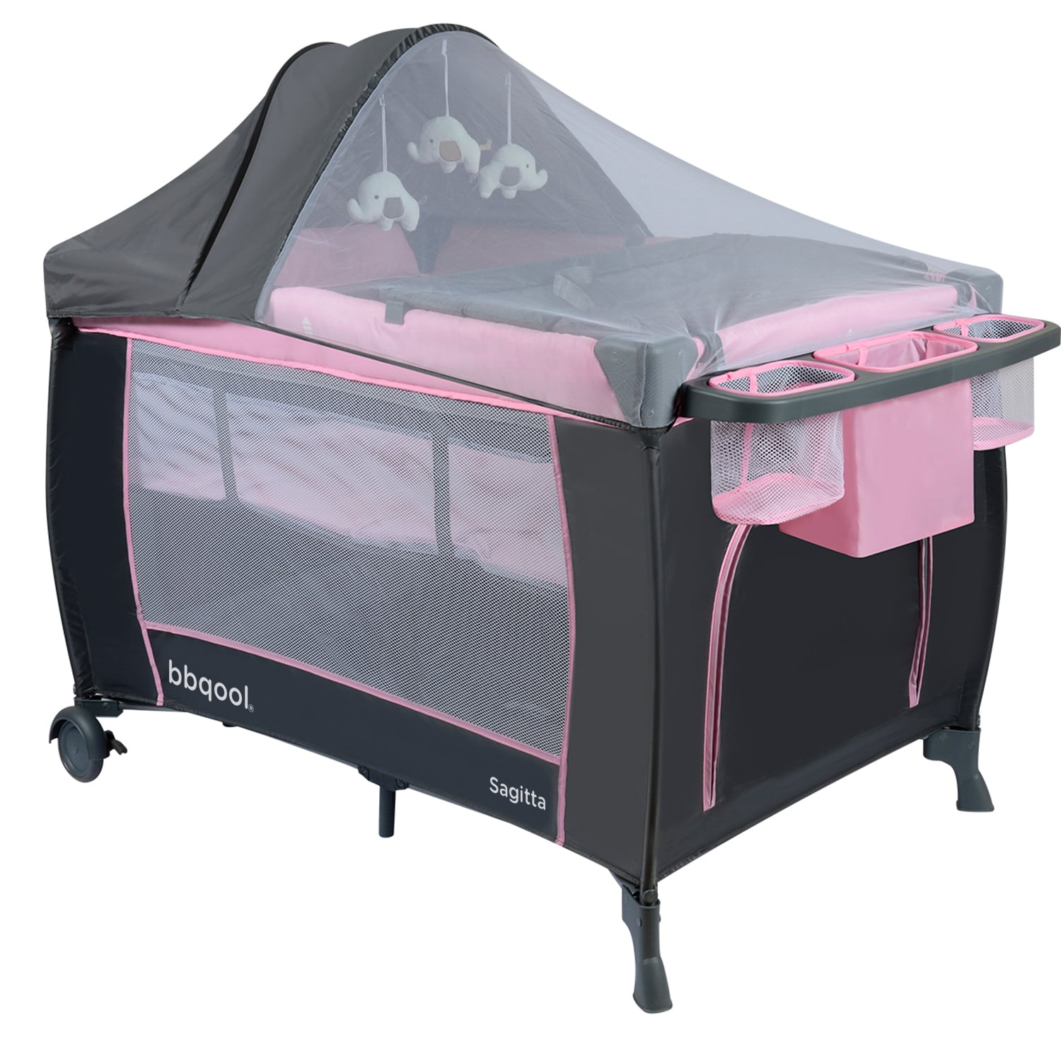 CUNA BBQOOL PLAYARD SAGITTA PINK ACERO ROSADO - 2