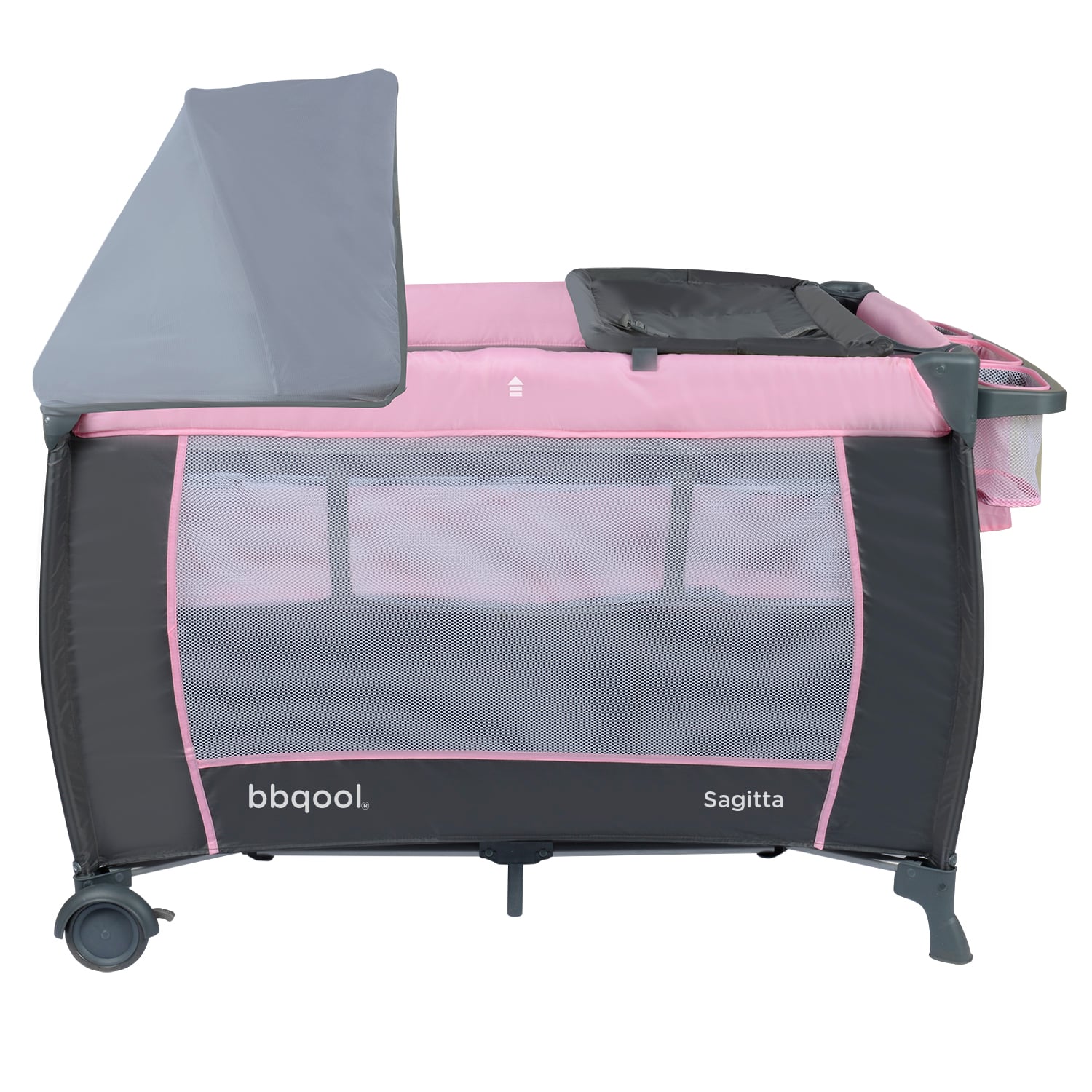 CUNA BBQOOL PLAYARD SAGITTA PINK ACERO ROSADO - 3