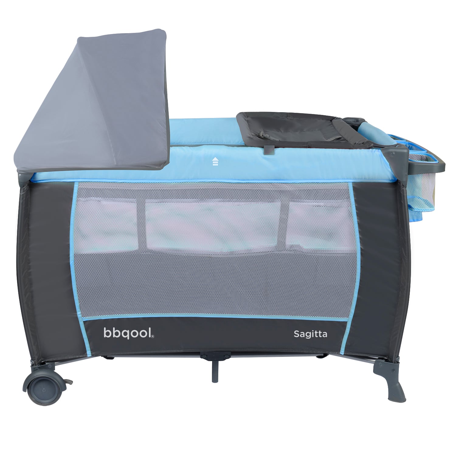 CUNA BBQOOL PLAYARD SAGITTA BLUE ACERO AZUL - 3