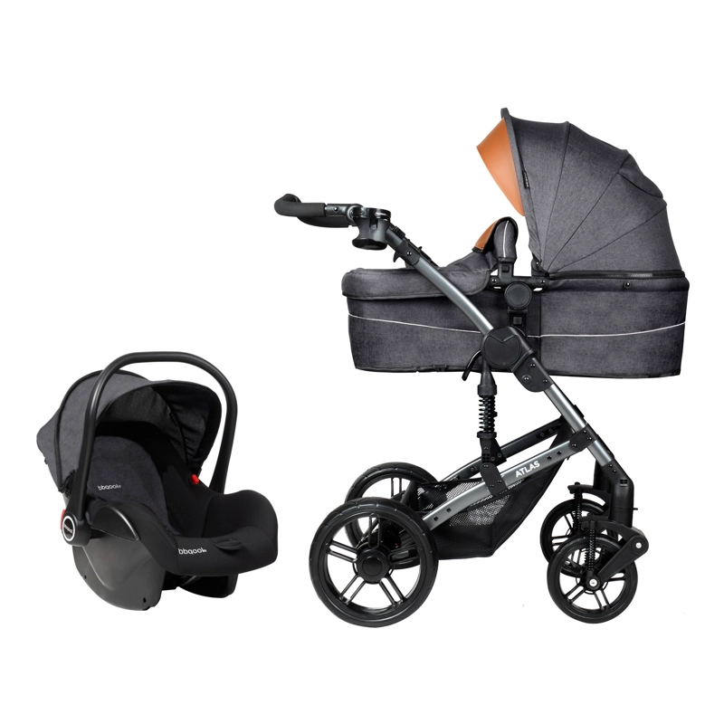 COCHE BBQOOL TRAVEL SYSTEM ATLAS GREY GRIS - 1
