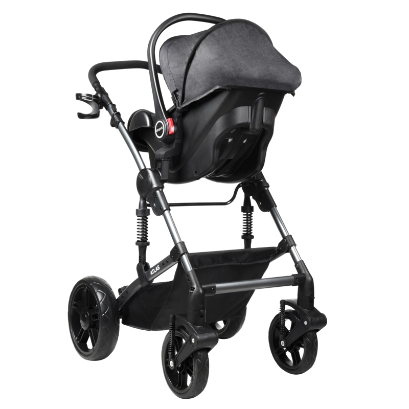 COCHE BBQOOL TRAVEL SYSTEM ATLAS GREY GRIS - 4