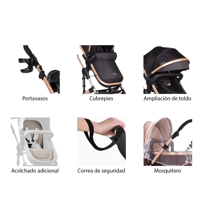 COCHE BBQOOL TRAVEL SYSTEM ATLAS BEIGE - 8