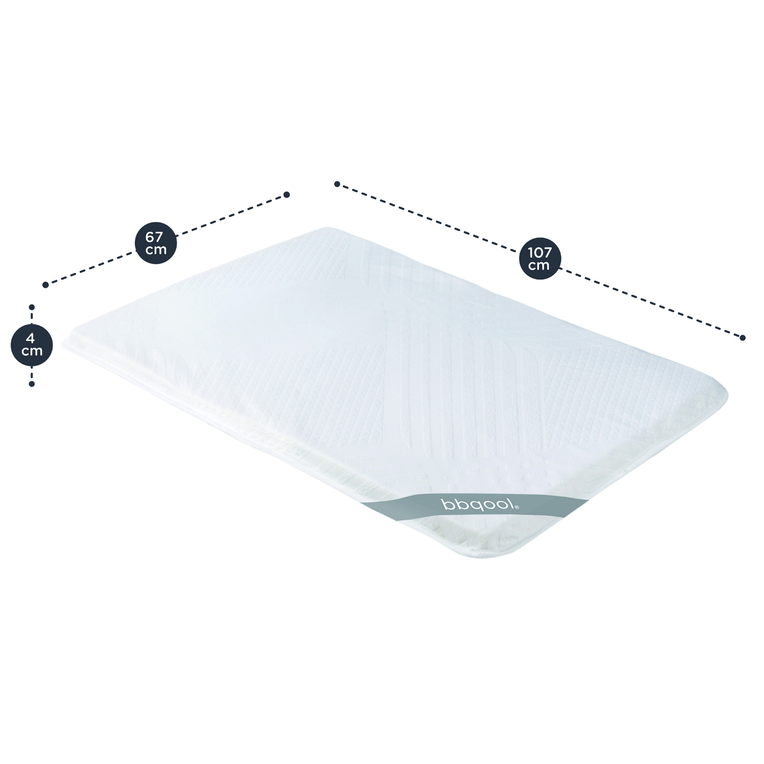 COLCHÓN BBQOOL COZY INFANTIL PLEGABLE 107 X 67 X 4 CM - 2