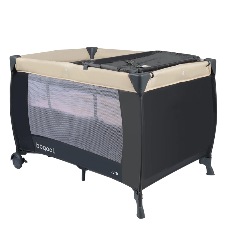 CUNA PLAYARD LYRA BEIGE + COLCHON DE VIAJE PLEGABLE - 2