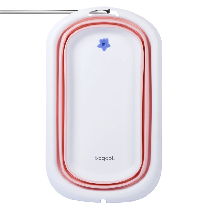 BAÑERA BBQOOL PLEGABLE SPLASHY PINK + SOPORTE ERGONÓMICO ROSADO - 8
