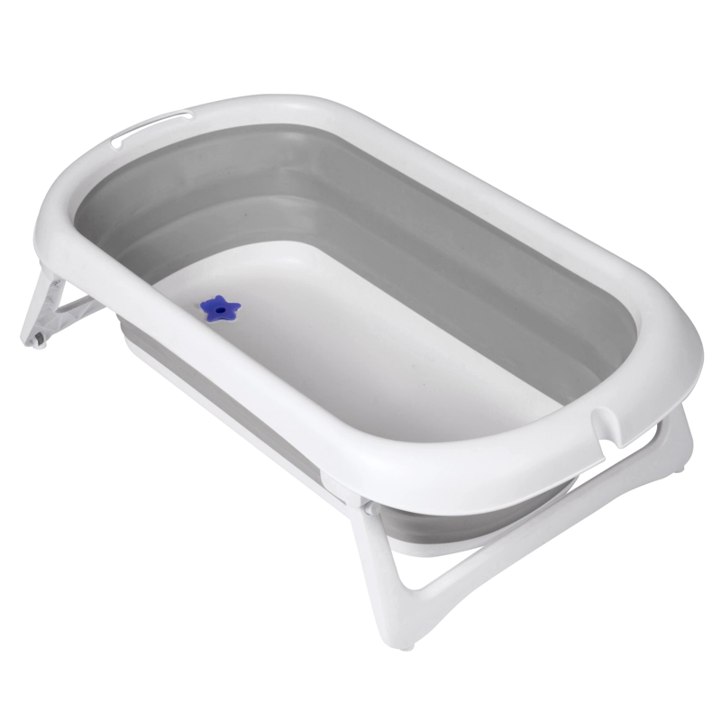 BAÑERA BBQOOL PLEGABLE SPLASHY GREY + SOPORTE ERGONÓMICO GRIS - 4
