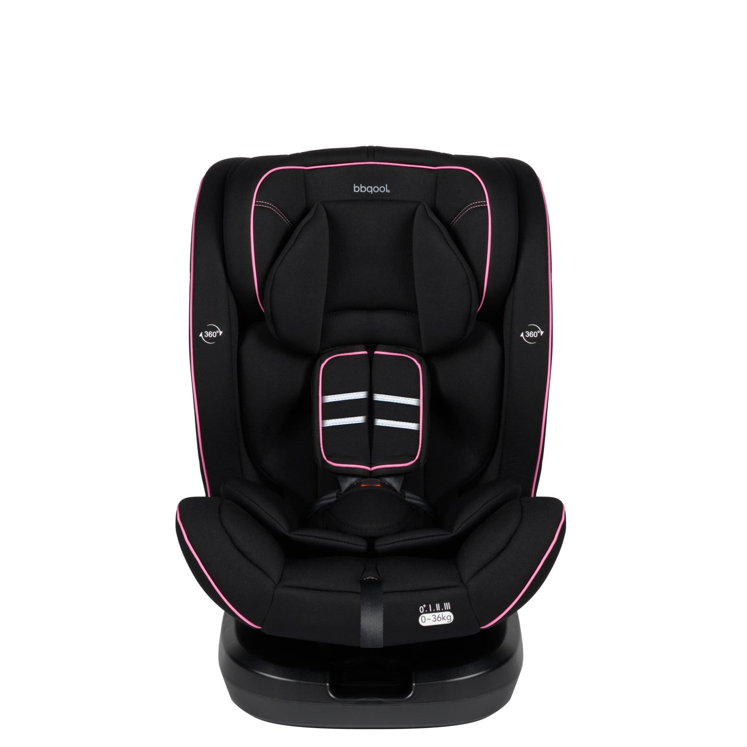 SILLA AUTO BBQOOL CONVERTIBLE APOLO 360° PINK NEGRO - 2