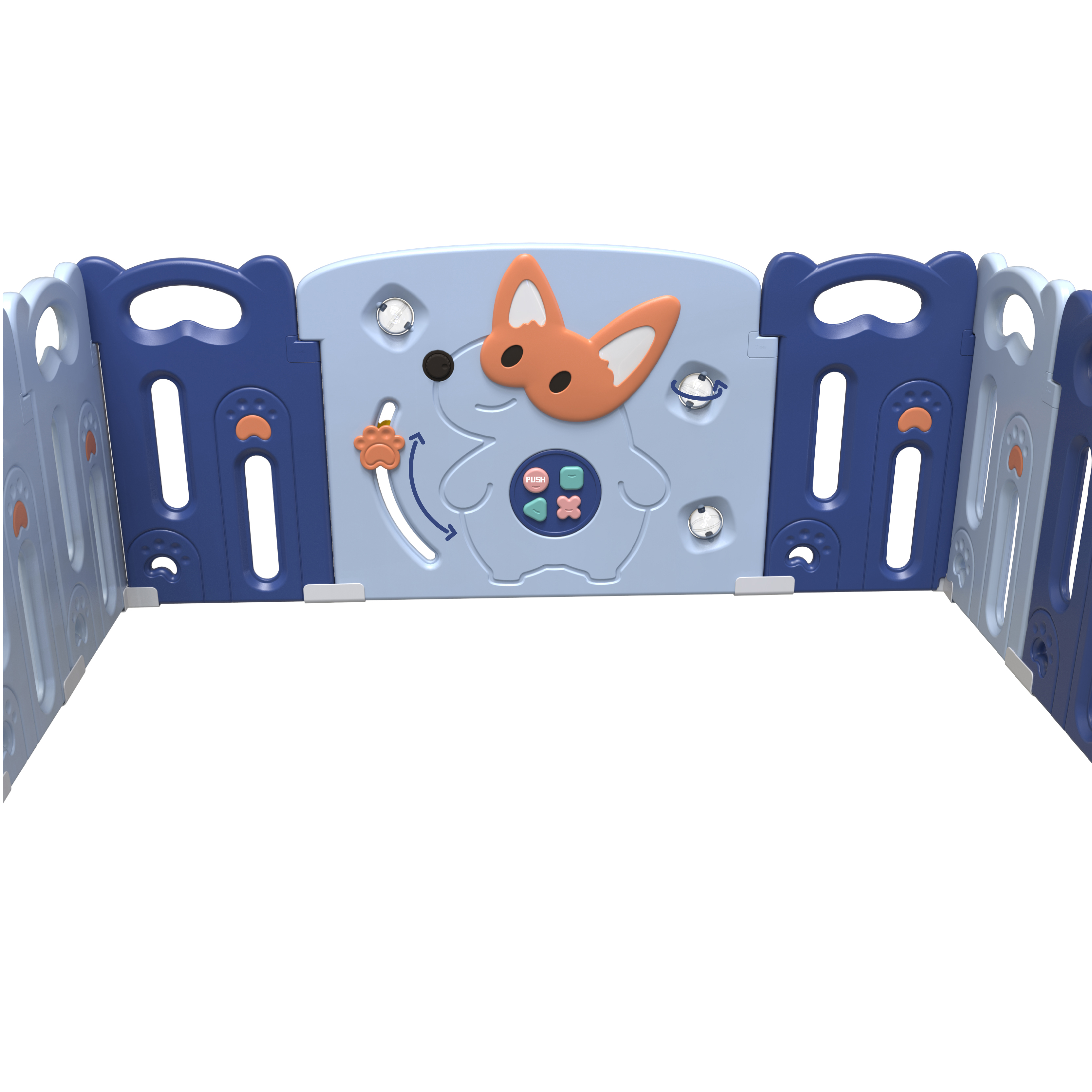 CORRAL BBQOOL DIDÁCTICO JUEGOS CORGI BLUE AZUL - 5