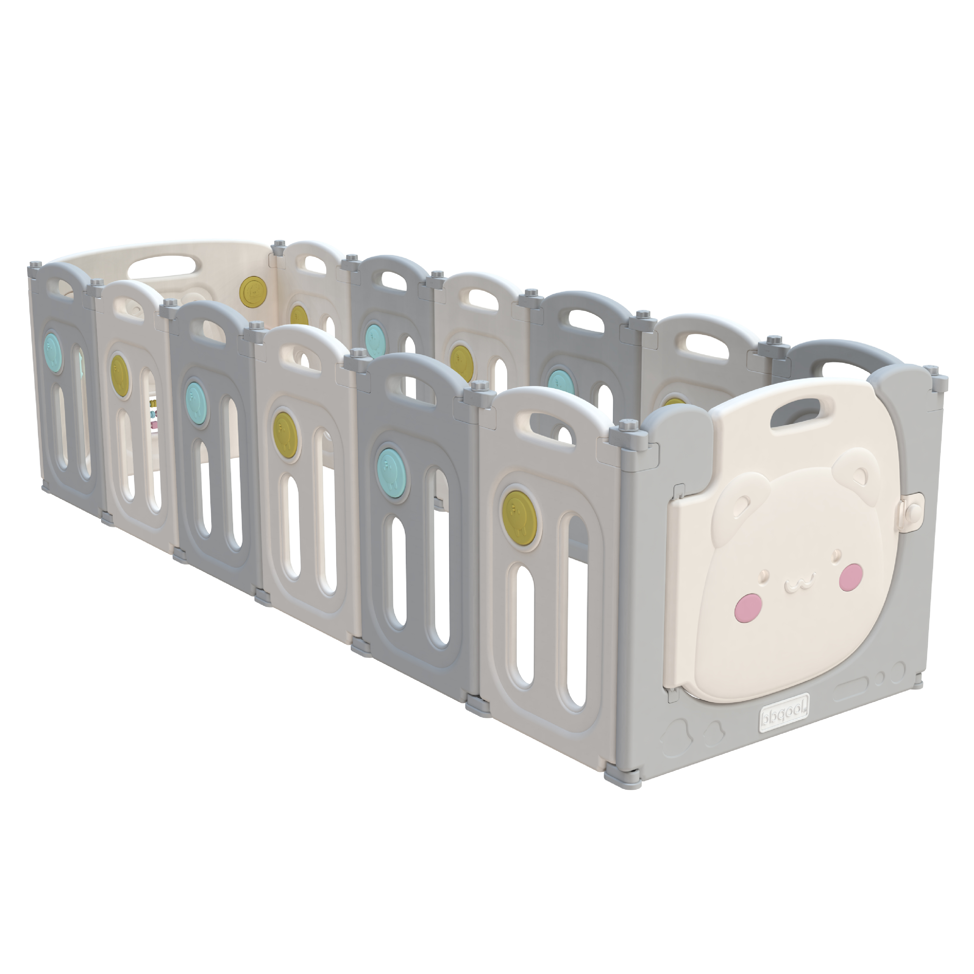CORRAL BBQOOL DIDÁCTICO JUEGOS PLEGABLE KIDDY GREY GRIS - 3