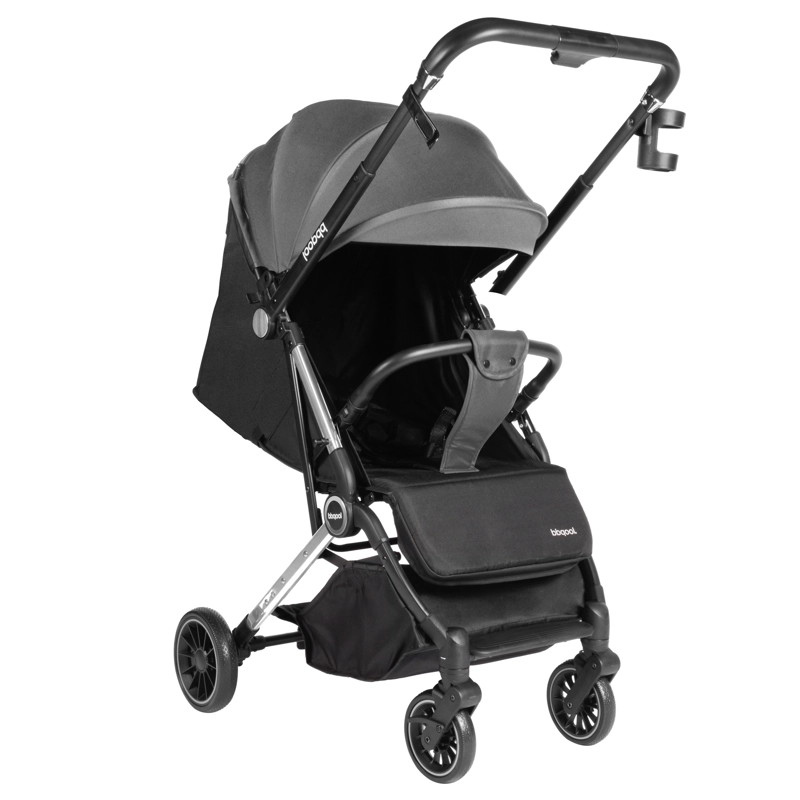 COCHE MALETA COMPACTO REVERSE CROMADO PLATA - 1