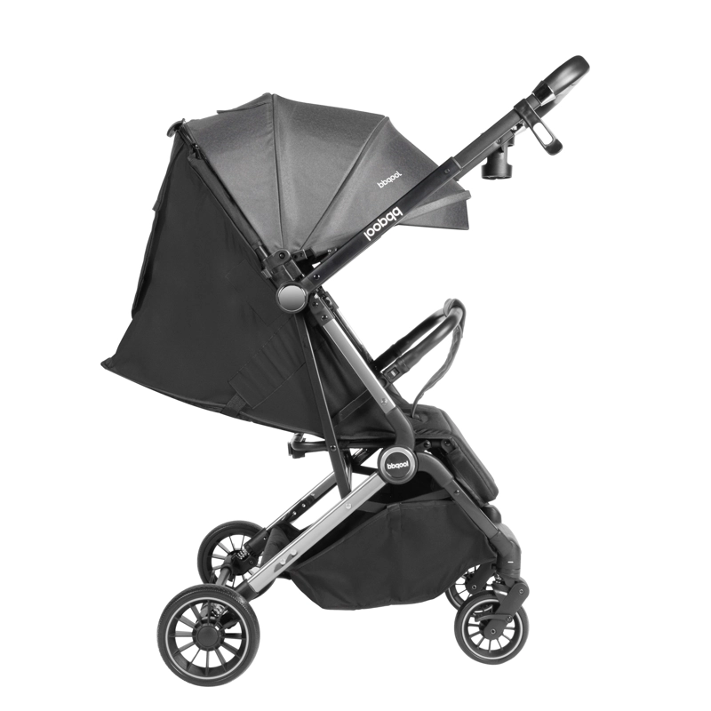 COCHE MALETA COMPACTO REVERSE CROMADO PLATA - 4