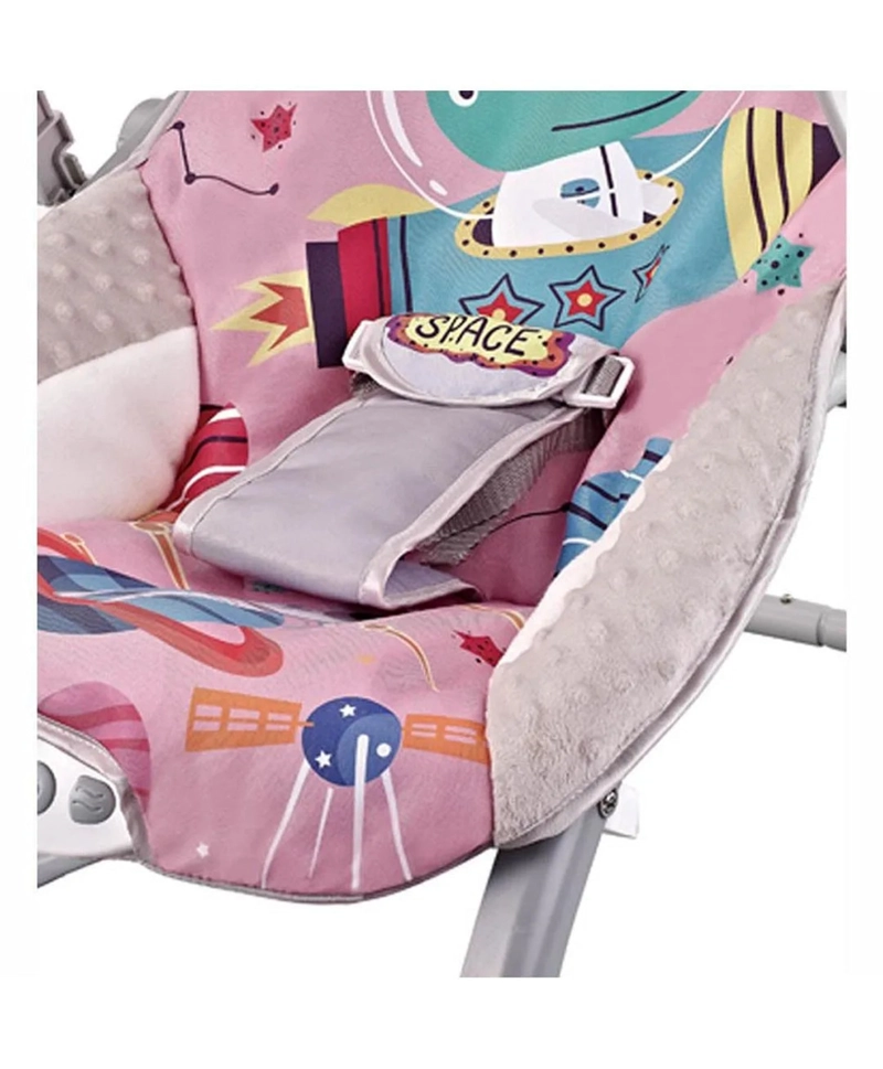 SILLA NIDO BOUNCER DINO ROSADO - 4