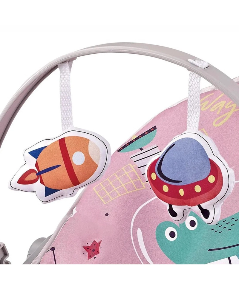 SILLA NIDO BOUNCER DINO ROSADO - 7