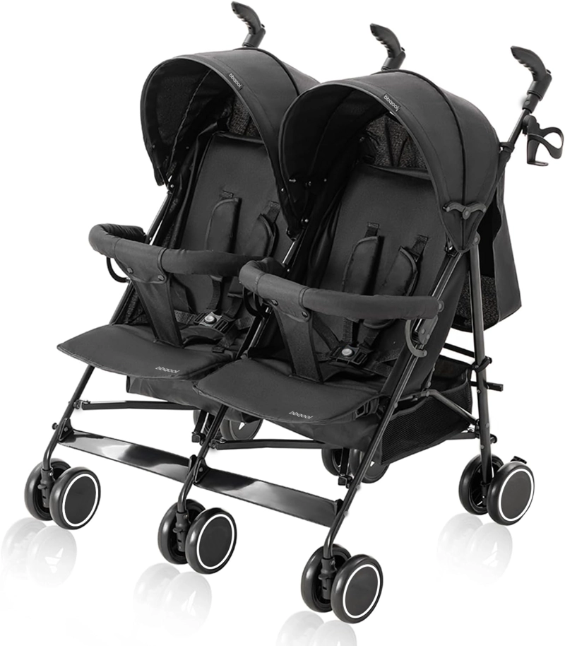 COCHE PARAGUA DOBLE TWIN DARK GREY - 3
