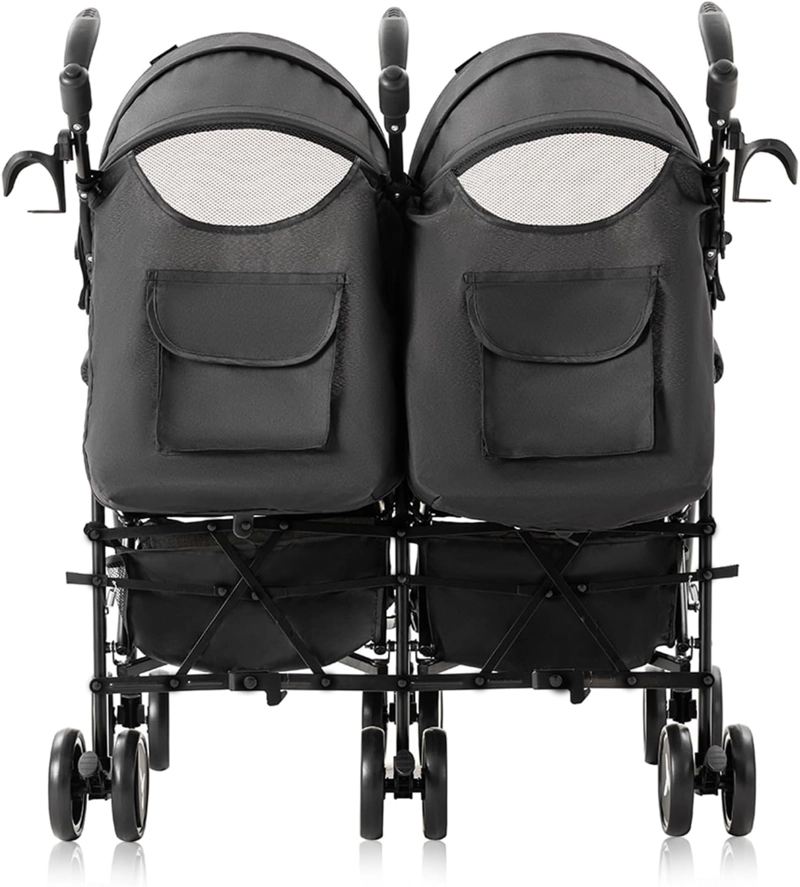 COCHE PARAGUA DOBLE TWIN DARK GREY - 6