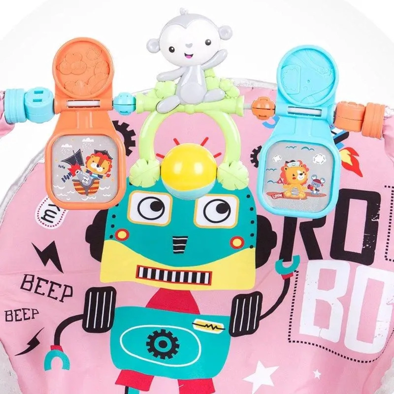 SILLA NIDO MECEDORA ROCKER ROBOT ROSADO - 5