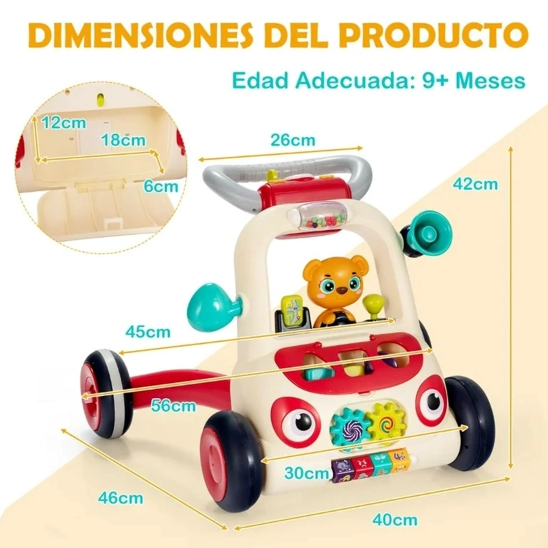 CAMINADOR ANDADOR CORREPASILLOS DIDACTICO MUSICAL RIDE ON - 7