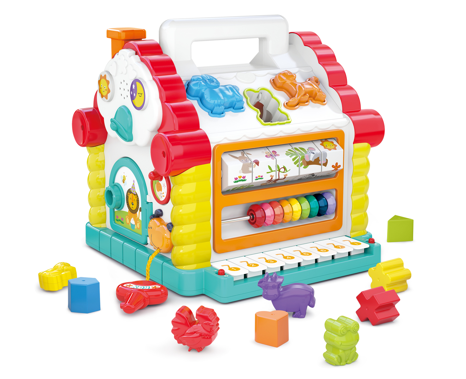 JUGUETE DE ENCAJE MONTESSORI CASITA DE ACTIVIDADES INFANTIL - 1