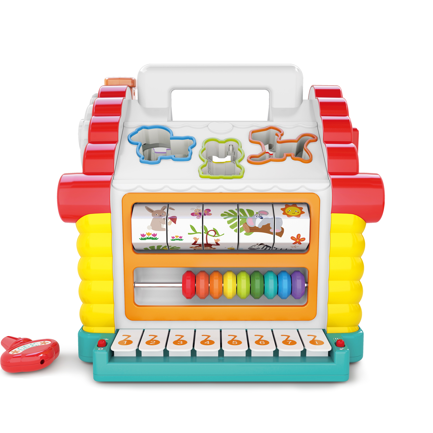 JUGUETE DE ENCAJE MONTESSORI CASITA DE ACTIVIDADES INFANTIL - 3