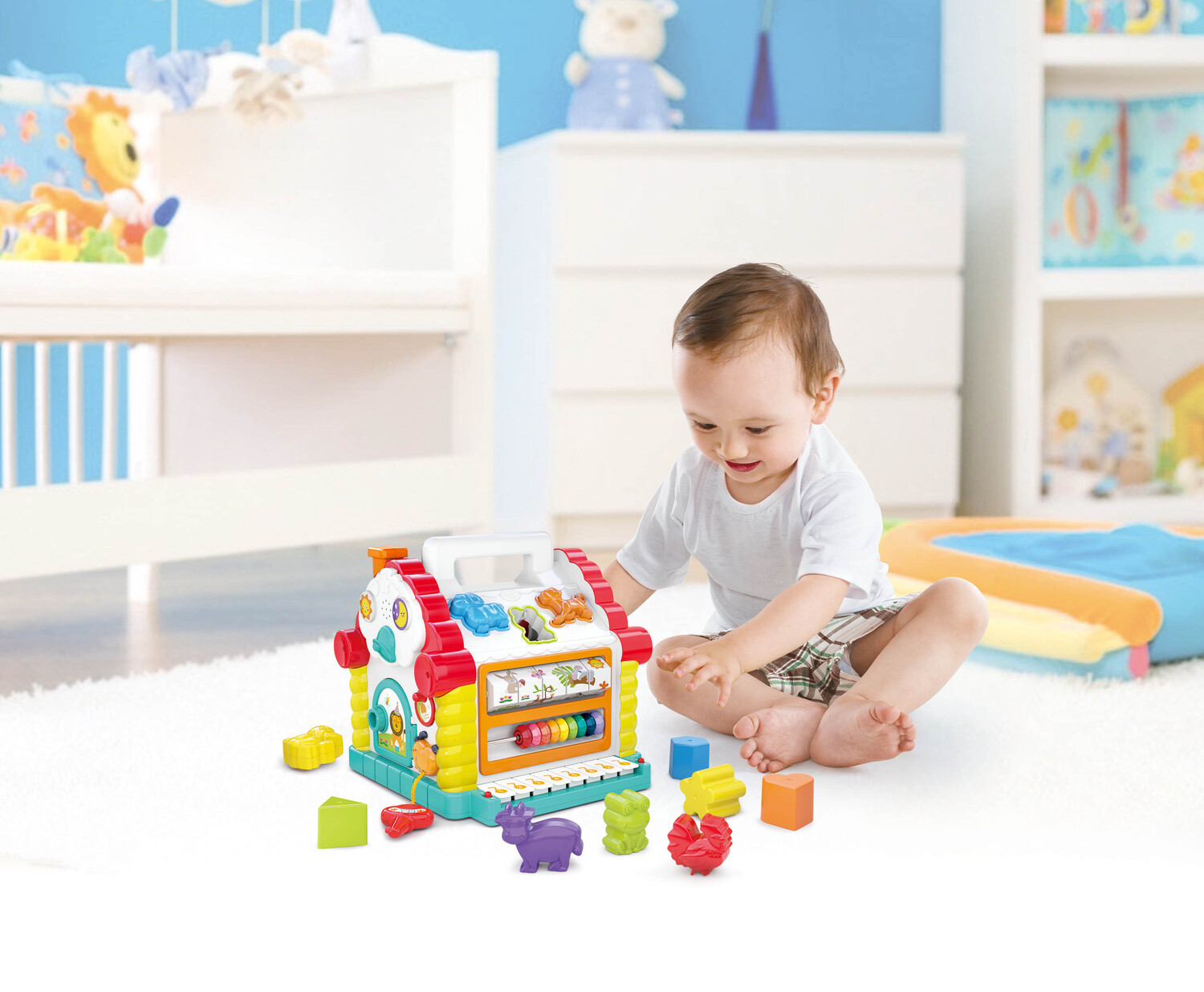 JUGUETE DE ENCAJE MONTESSORI CASITA DE ACTIVIDADES INFANTIL - 7